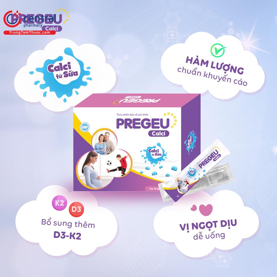 PregEU Calci - tiên phong canxi từ sữa giúp xương, răng chắc khỏe