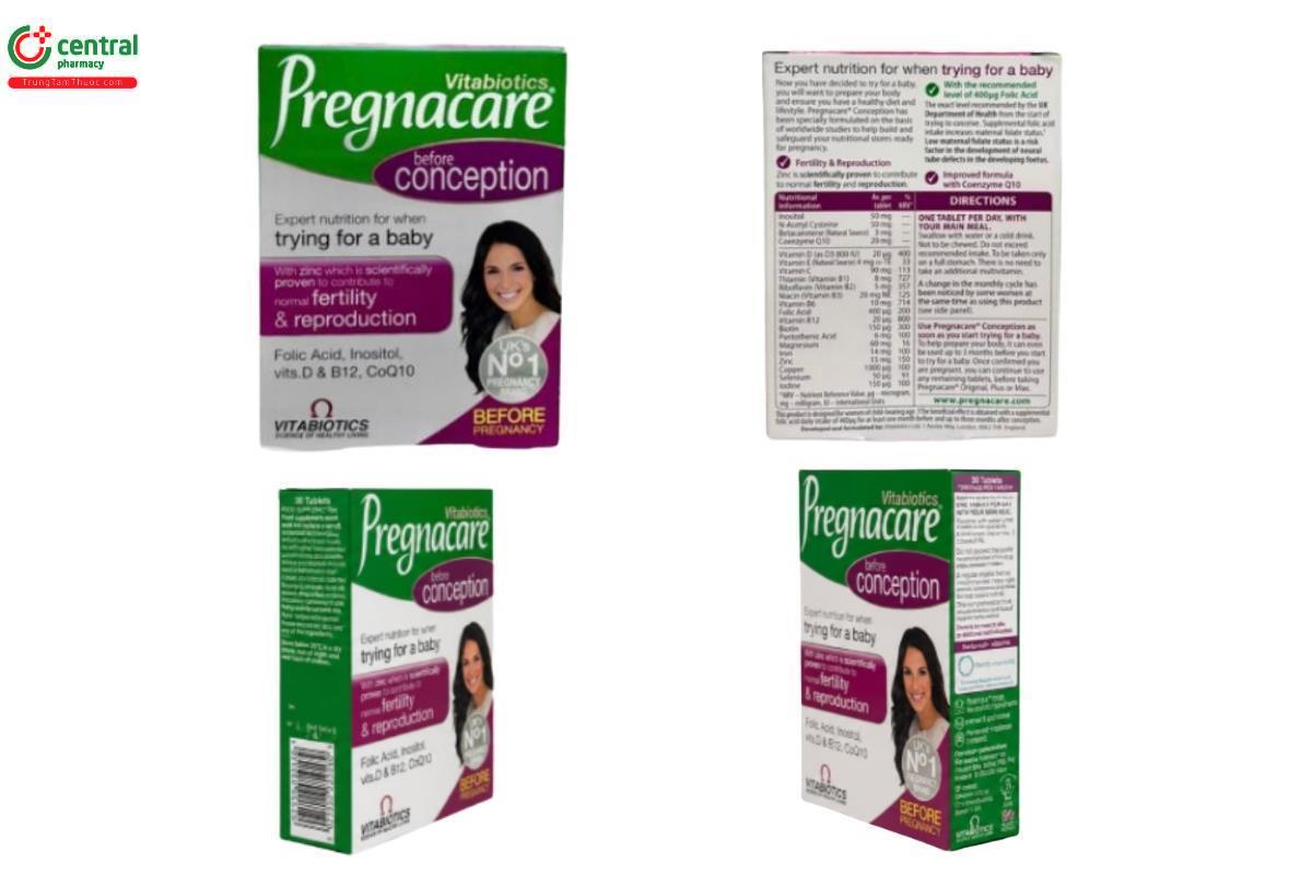Mẫu cũ Viên uống trước thai kỳ Pregnacare Before Conception For Her