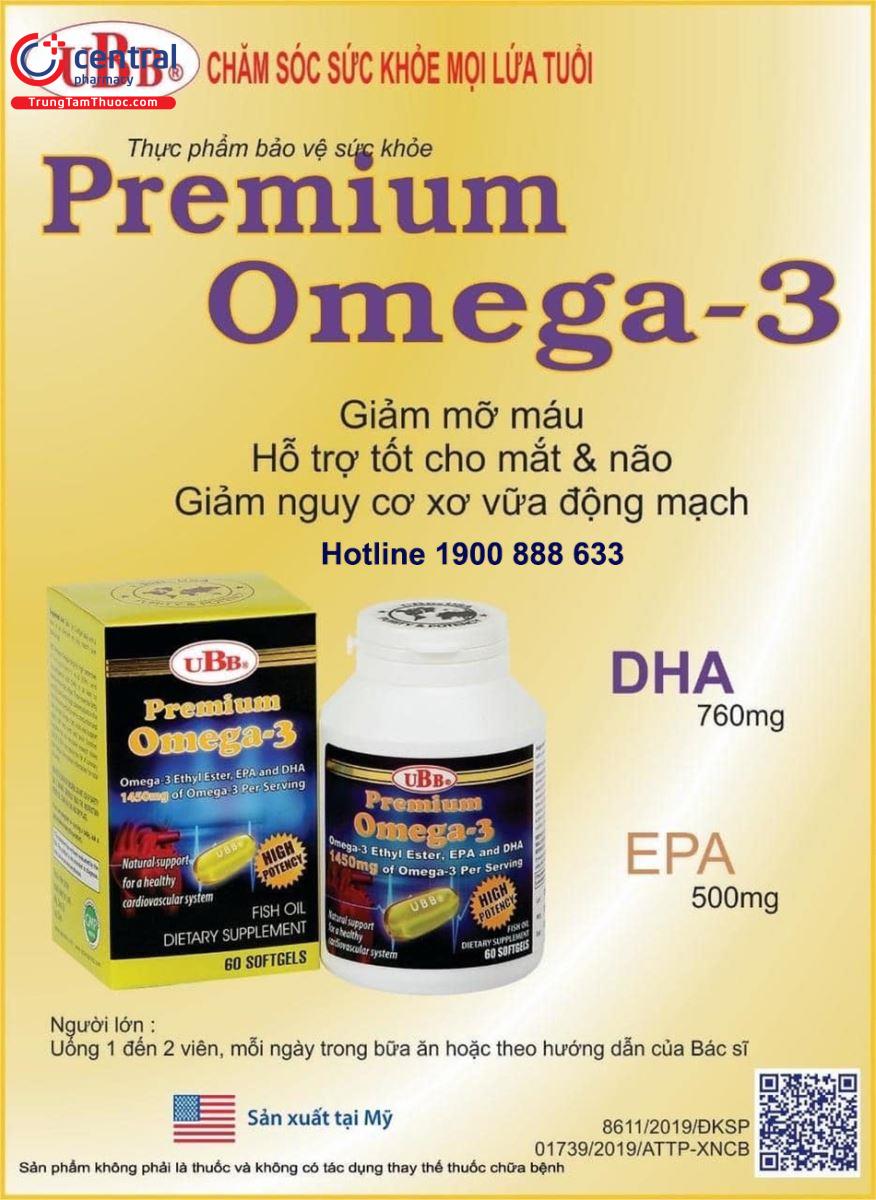 Cách sử dụng Premium Omega-3 UBB hiệu quả nhất