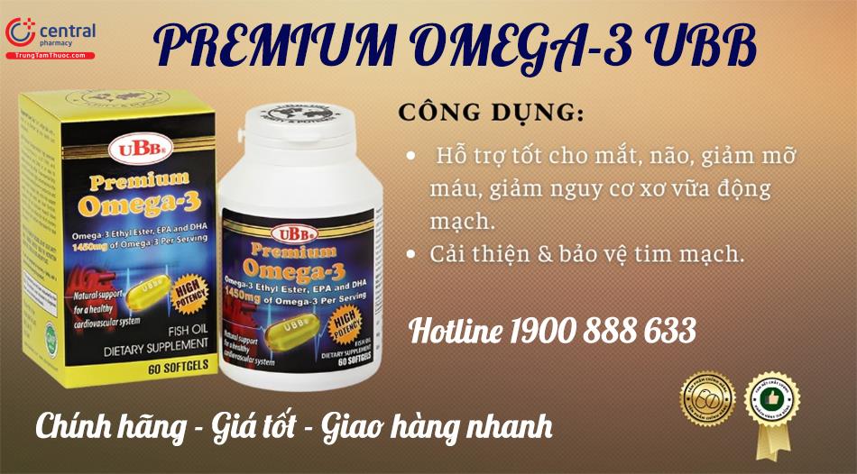 Tác dụng của Premium Omega-3 UBB
