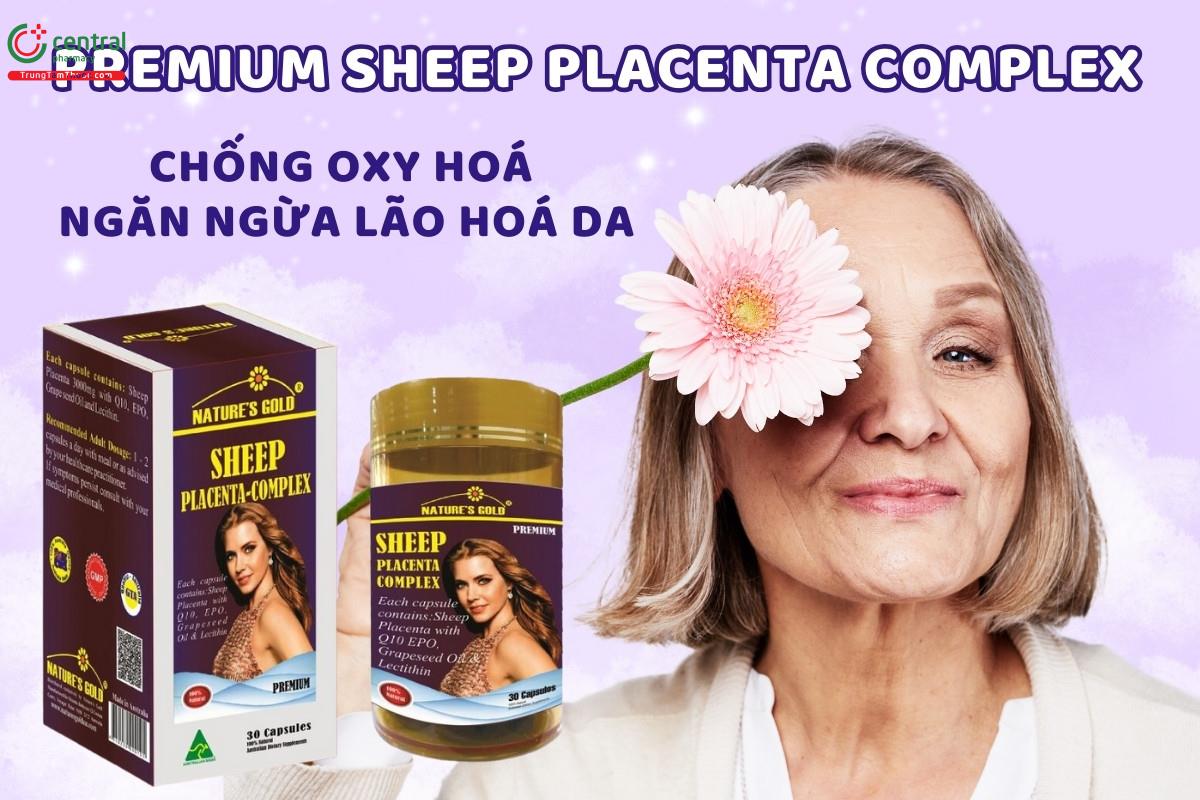 Viên uống Premium Sheep Placenta Complex - Đẹp da, ngăn ngừa lão hoá