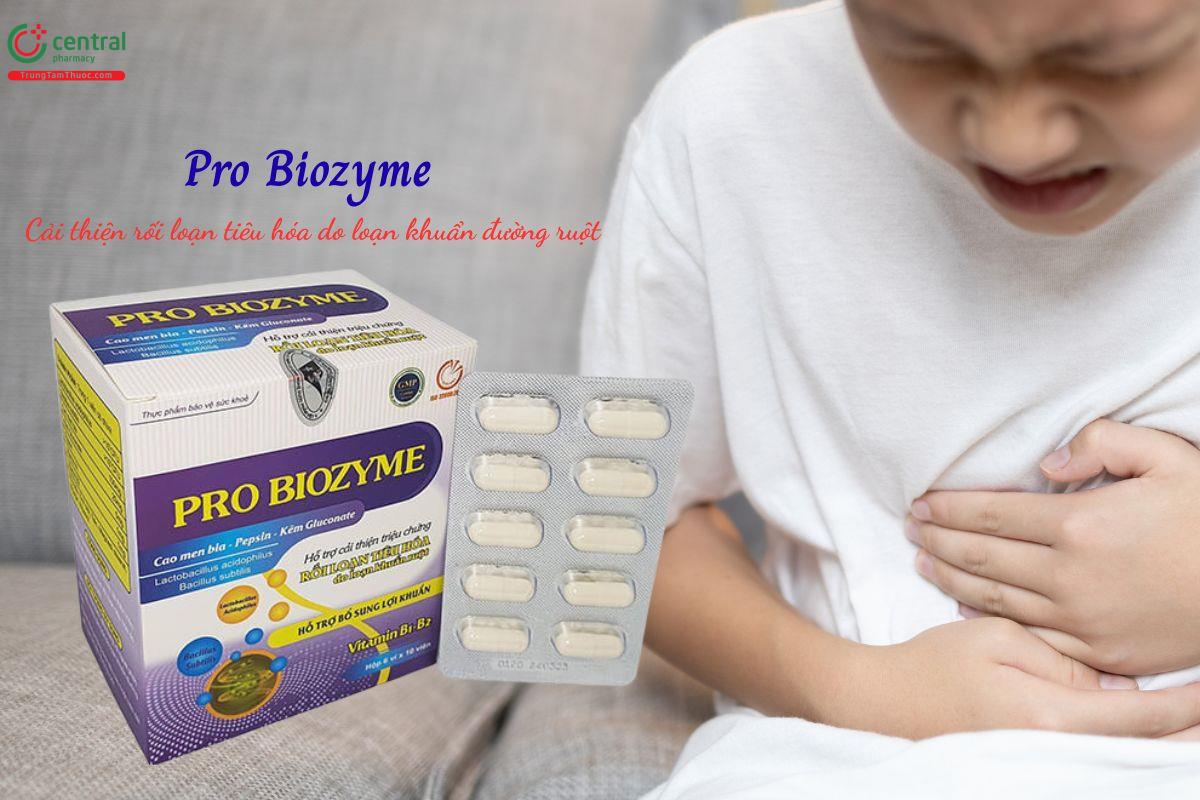 Pro Biozyme hỗ trợ bổ sung lợi khuẩn, làm giảm rối loạn tiêu hóa