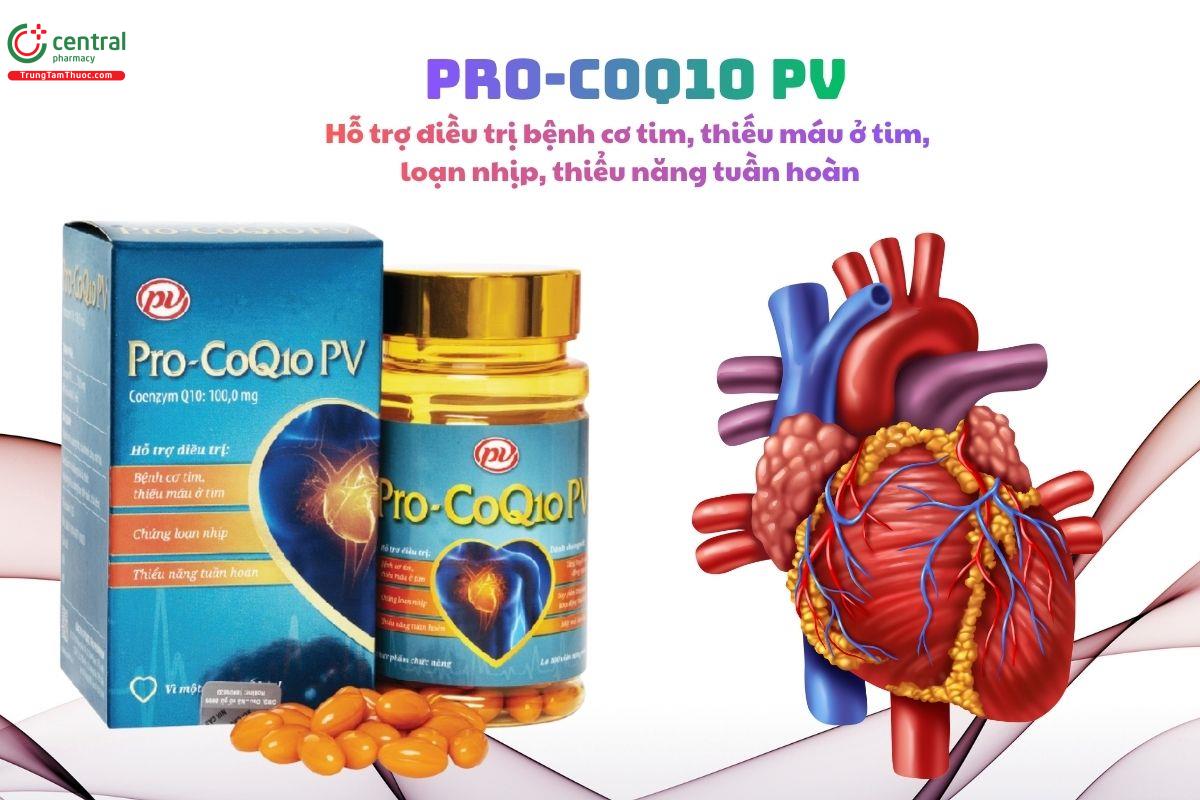 Pro-CoQ10 PV - Giảm Cholesterol, giảm nguy cơ xơ vữa động mạch