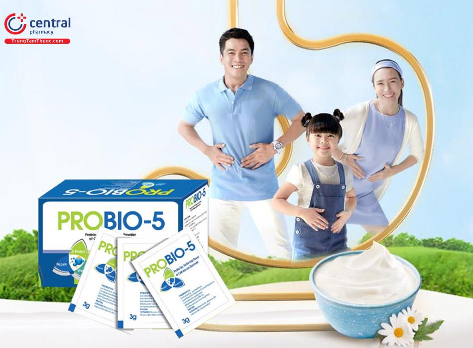 Sản phẩm Probio-5 - hỗ trợ tiêu hóa cho cả gia đình