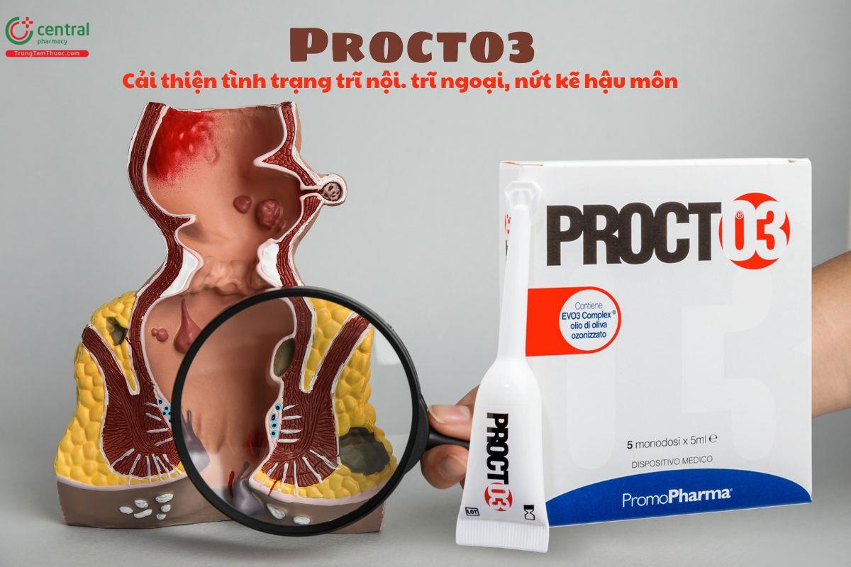 Kem Procto3 dành cho người trĩ nội, trĩ ngoại, nứt kẽ hậu môn