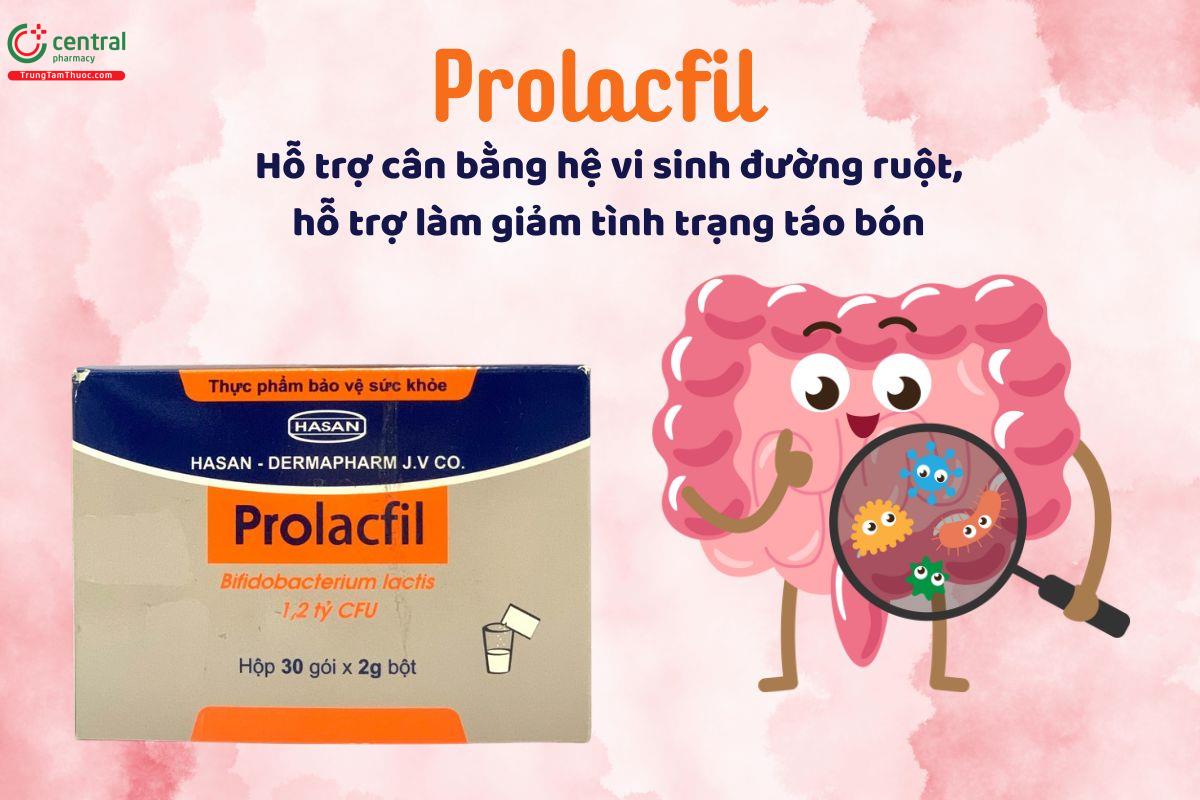 Prolacfil bổ sung lợi khuẩn, giúp cân bằng vi sinh đường ruột