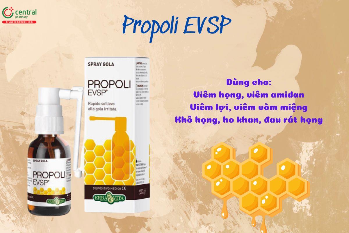 Xịt họng Propoli EVSP giảm viêm họng, đau rát họng, ho khan