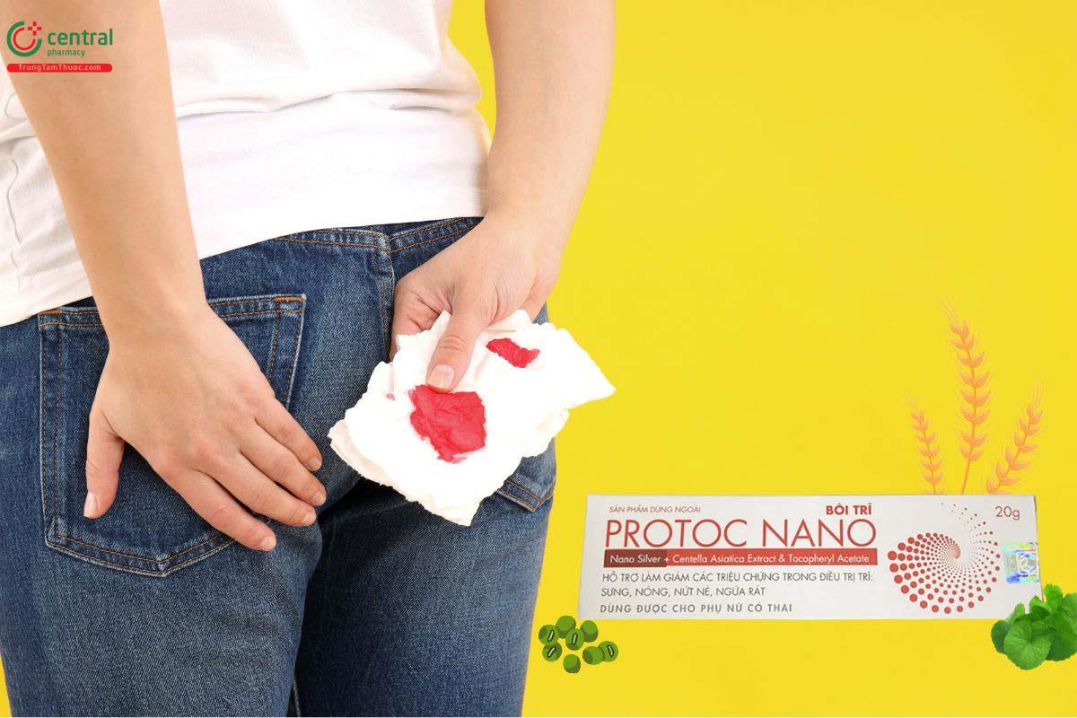 Kem bôi trĩ Protoc Nano giúp giảm ngứa rát do trĩ