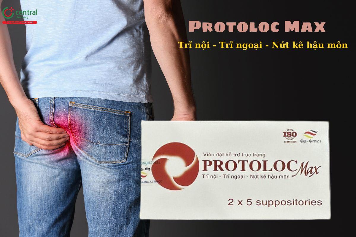 Thuốc đặt Protoloc Max - Hỗ trợ điều trị trị nội, trĩ ngoại, nứt kẽ hậu môn