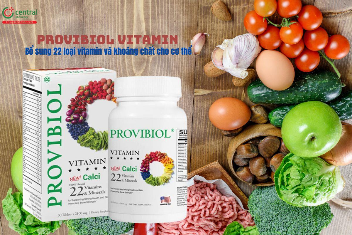 Provibiol Vitamin bổ sung 22 loại vitamin và khoáng chất cho cơ thể