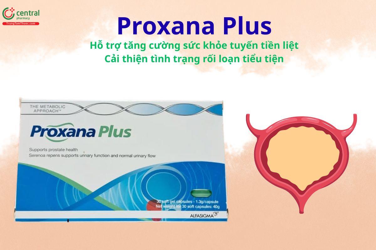 Proxana Plus tăng cường sức khỏe tuyến tiền liệt, giảm rối loạn tiểu tiện
