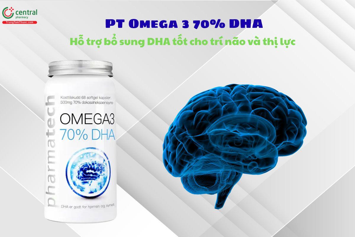PT Omega3 70% DHA giúp tăng cường thị lực, cải thiện chức năng não bộ