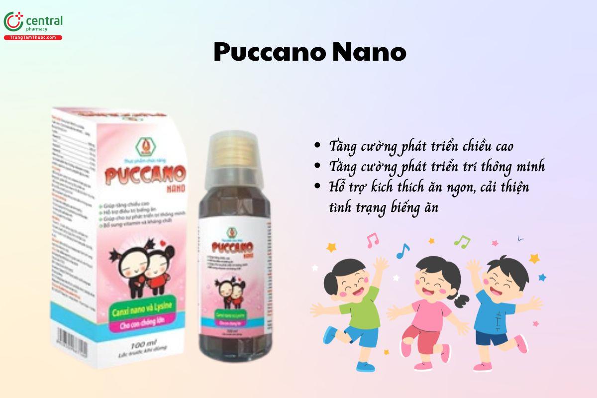 Puccano Nano hỗ trợ phát triển chiều cao, cải thiện chứng biếng ăn