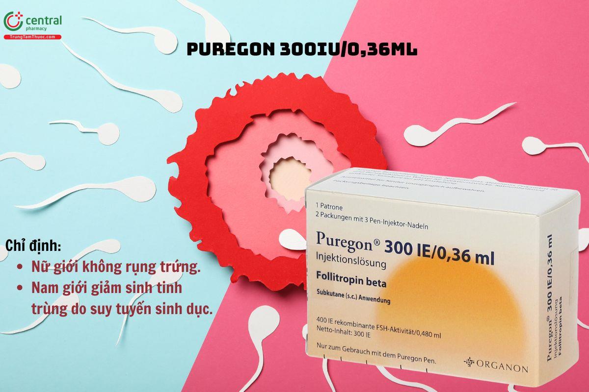 Thuốc Puregon 300IU/0.36ml điều trị vô sinh cho nam và nữ