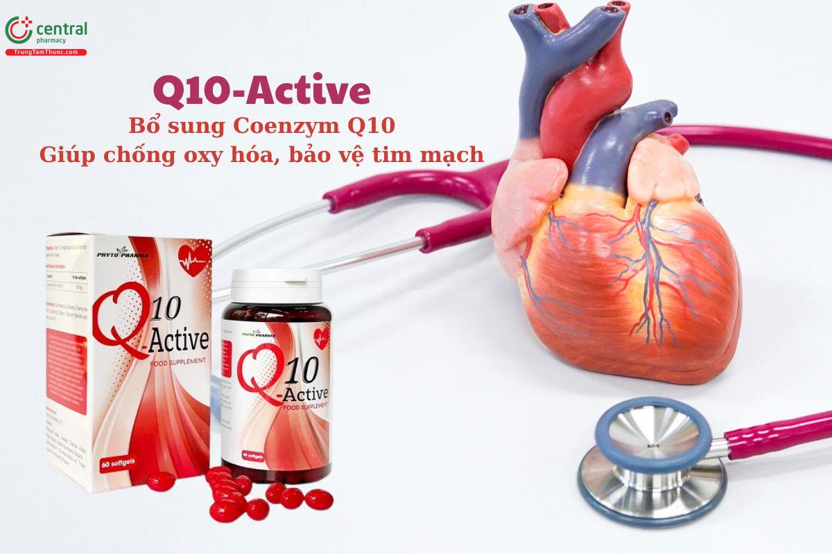 Q10-Active bổ sung Coenzyme Q10, bảo vệ sức khỏe tim mạch