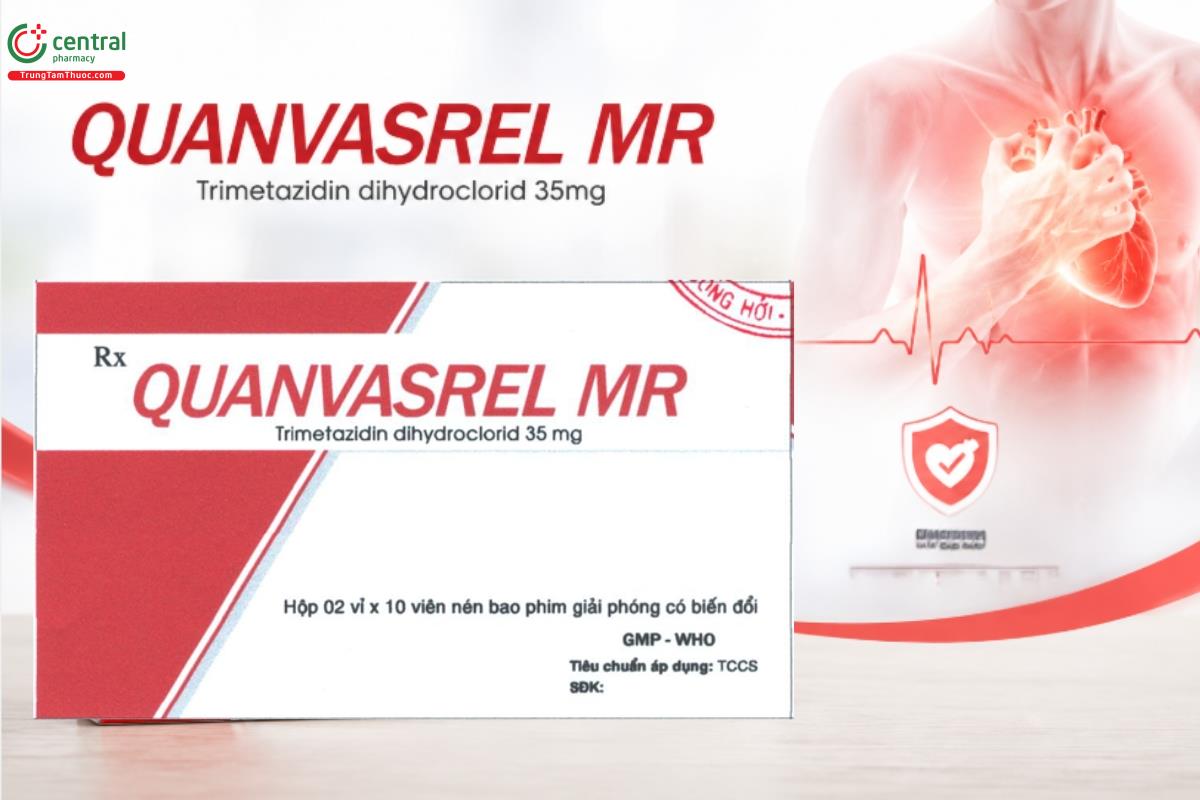 Thuốc QUANVASREL MR 35mg hỗ trợ điều trị triệu chứng cho bệnh nhân đau thắt ngực ổn định