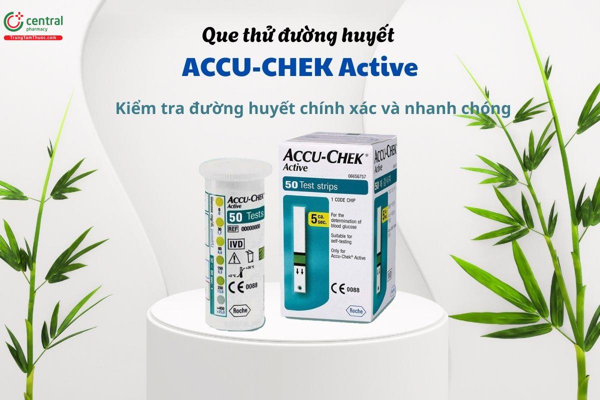 Que thử đường huyết Accu-Chek Active - Kiểm tra đường huyết chính xác và nhanh chóng