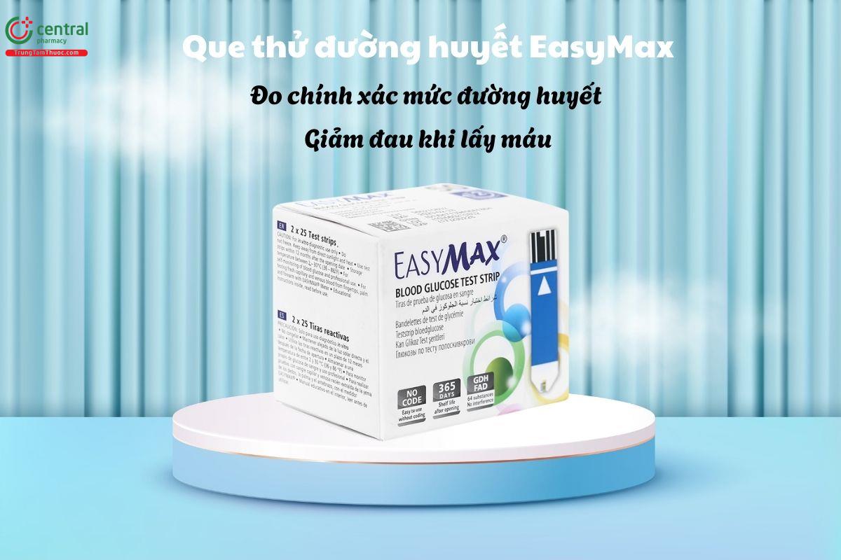 Que thử đường huyết EasyMax - Đo chính xác mức đường huyết và giảm đau khi lấy máu