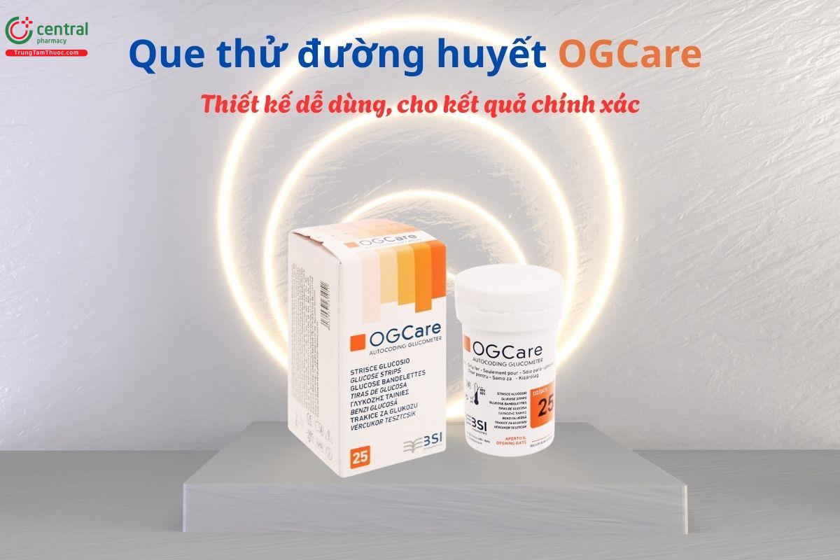 Que thử đường huyết Ogcare - Thiết kế dễ dùng, cho kết quả chính xác