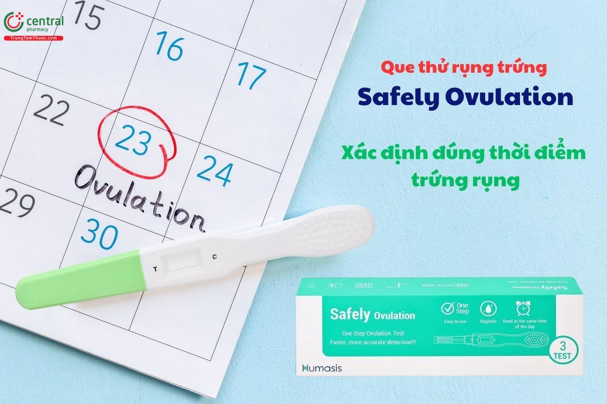 Que thử rụng trứng Safely Ovulation