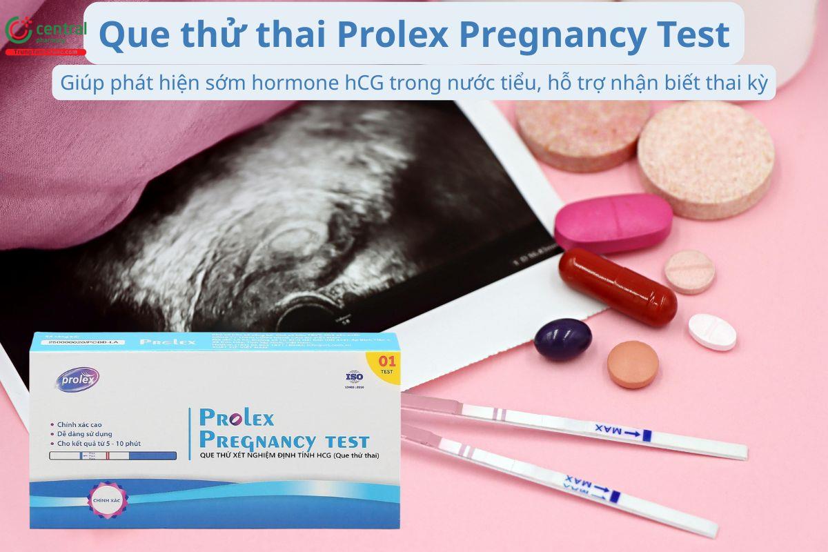 Que thử thai Prolex Pregnancy Test hỗ trợ nhận biết thai kỳ sớm