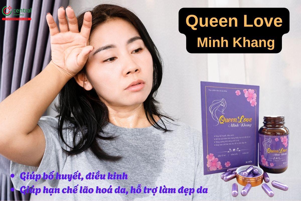 Viên uống Queen Love Minh Khang giúp bổ huyết, điều kinh, làm đẹp da