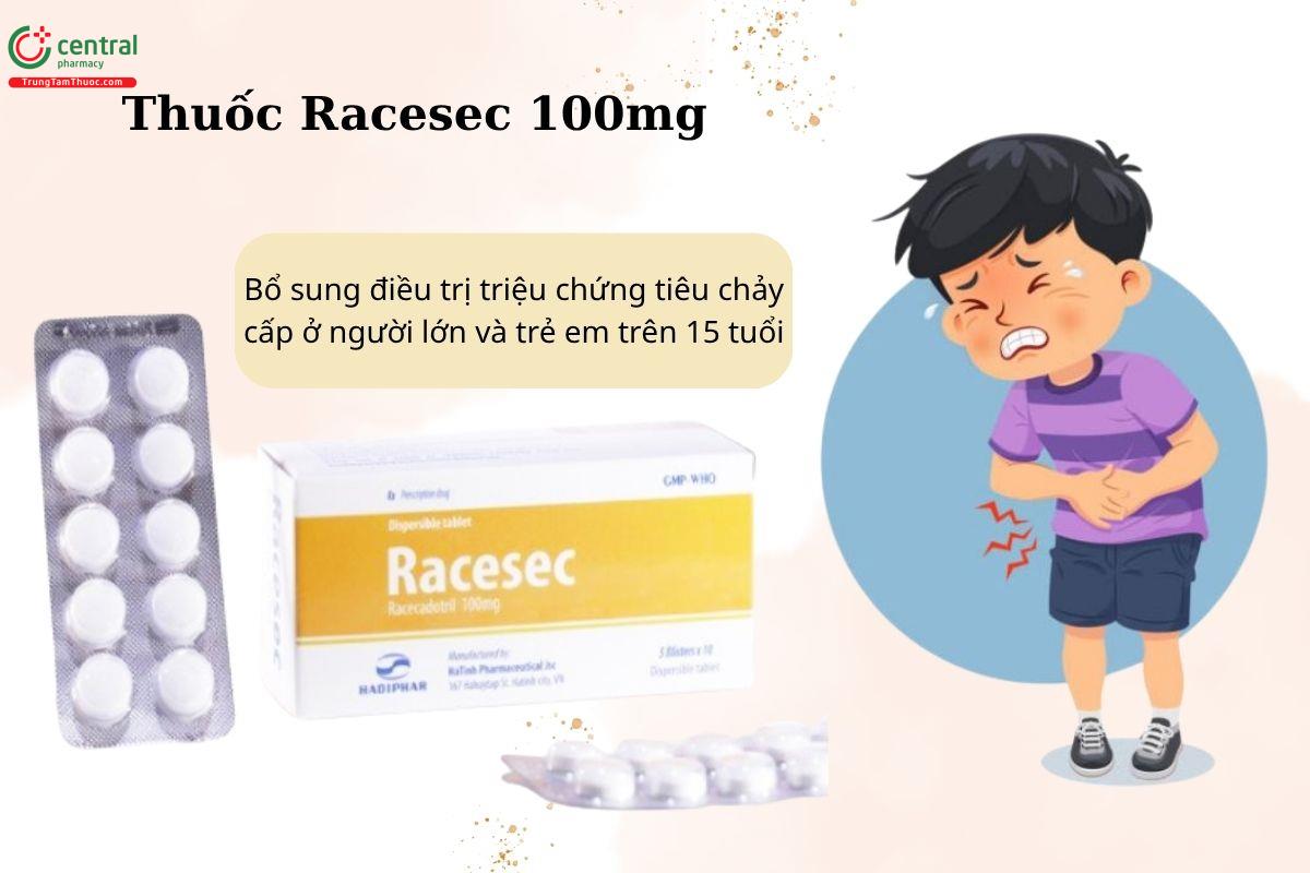 Chỉ định của thuốc Racesec 100mg