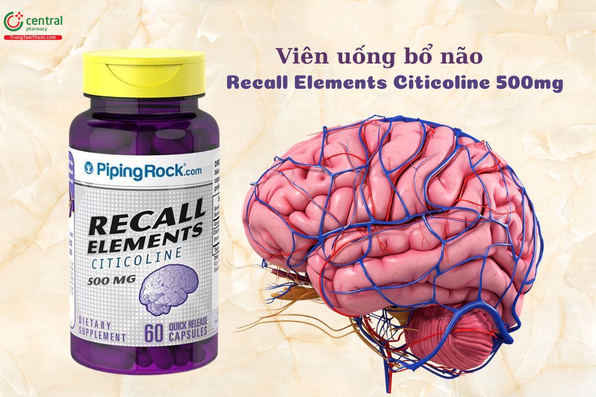 Thuốc Recall Elements Citicoline 500mg tăng cường hoạt động trí não