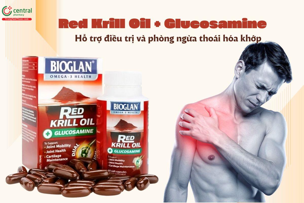 Red Krill Oil + Glucosamine làm giảm triệu chứng và ngăn ngừa thoái hóa khớp