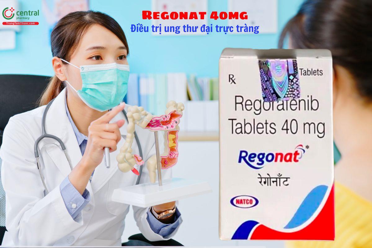 Thuốc Regonat 40mg điều trị ung thư đại trực tràng di căn