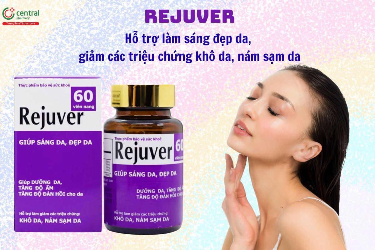 Rejuver giúp tăng độ ẩm, đàn hồi cho da, giảm nám sạm da