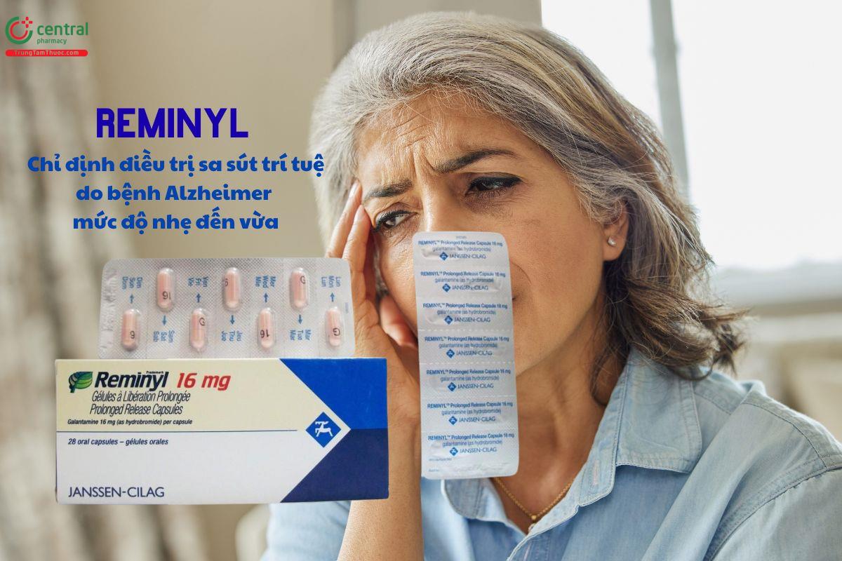 Thuốc Reminyl 16mg điều trị sa sút trí tuệ do bệnh Alzheimer
