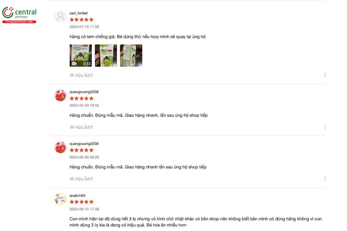 Review Kodomo Genki từ những người đã sử dụng