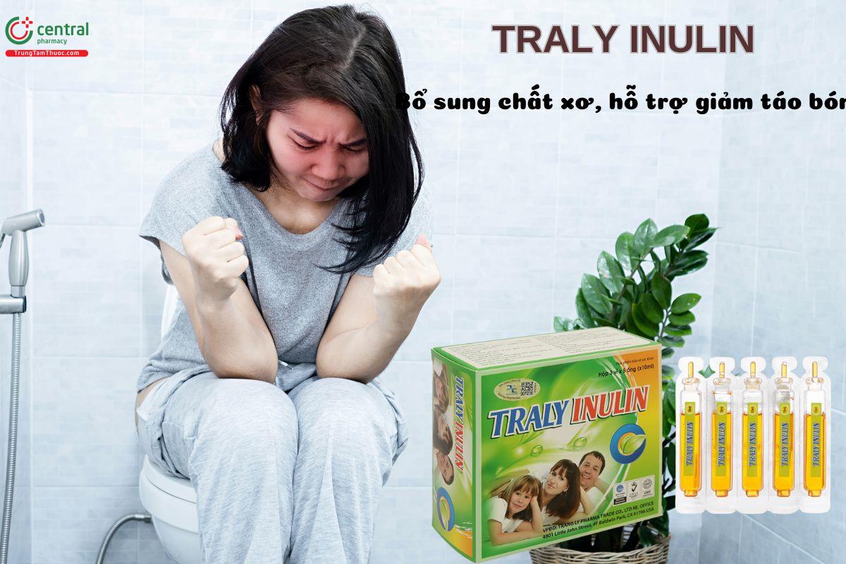 Siro Traly Inulin nhuận tràng, giảm táo bón cho trẻ em, người lớn