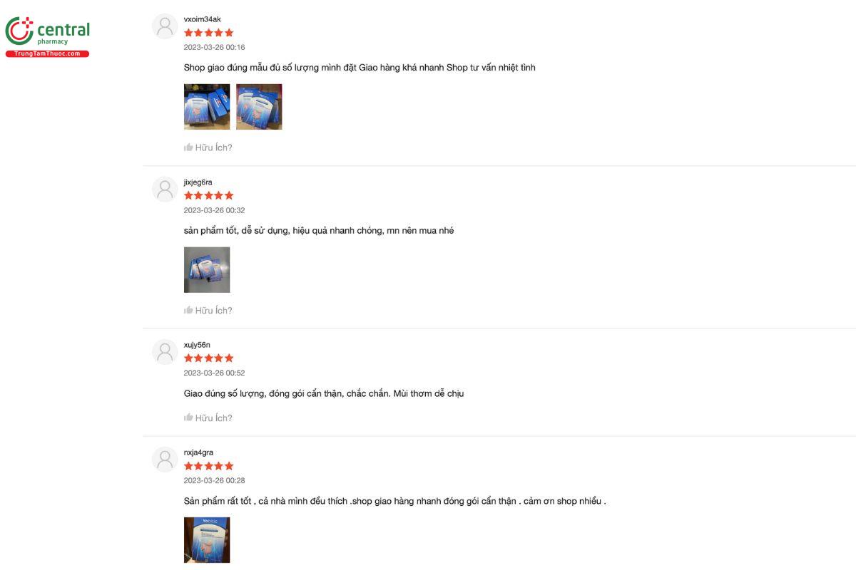 Cảm nhận, đánh giá của những người đã mua và sử dụng sản phẩm Yobitic