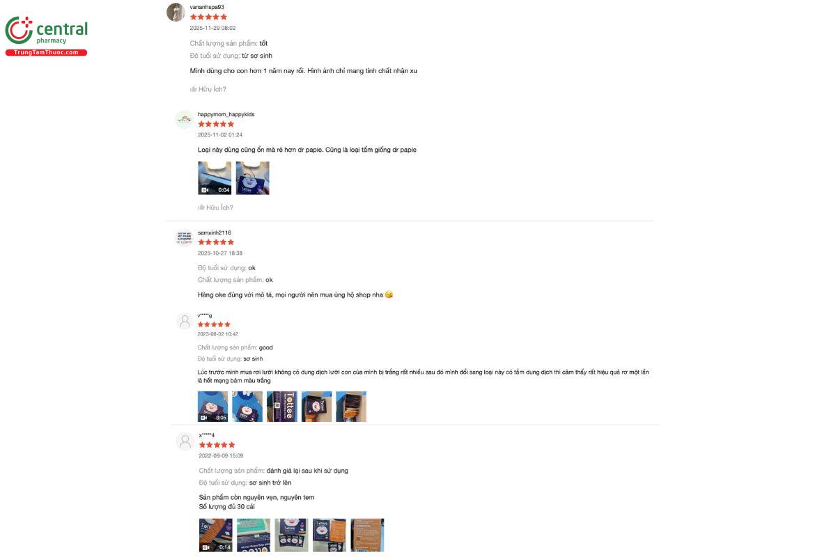 Cảm nhận, đánh giá của những người đã sử dụng Gạc Răng Miệng Tottee