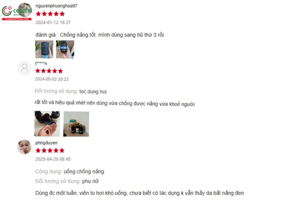 Đánh giá từ người dùng về sản phẩm Hush & Hush ShieldUp Capsule