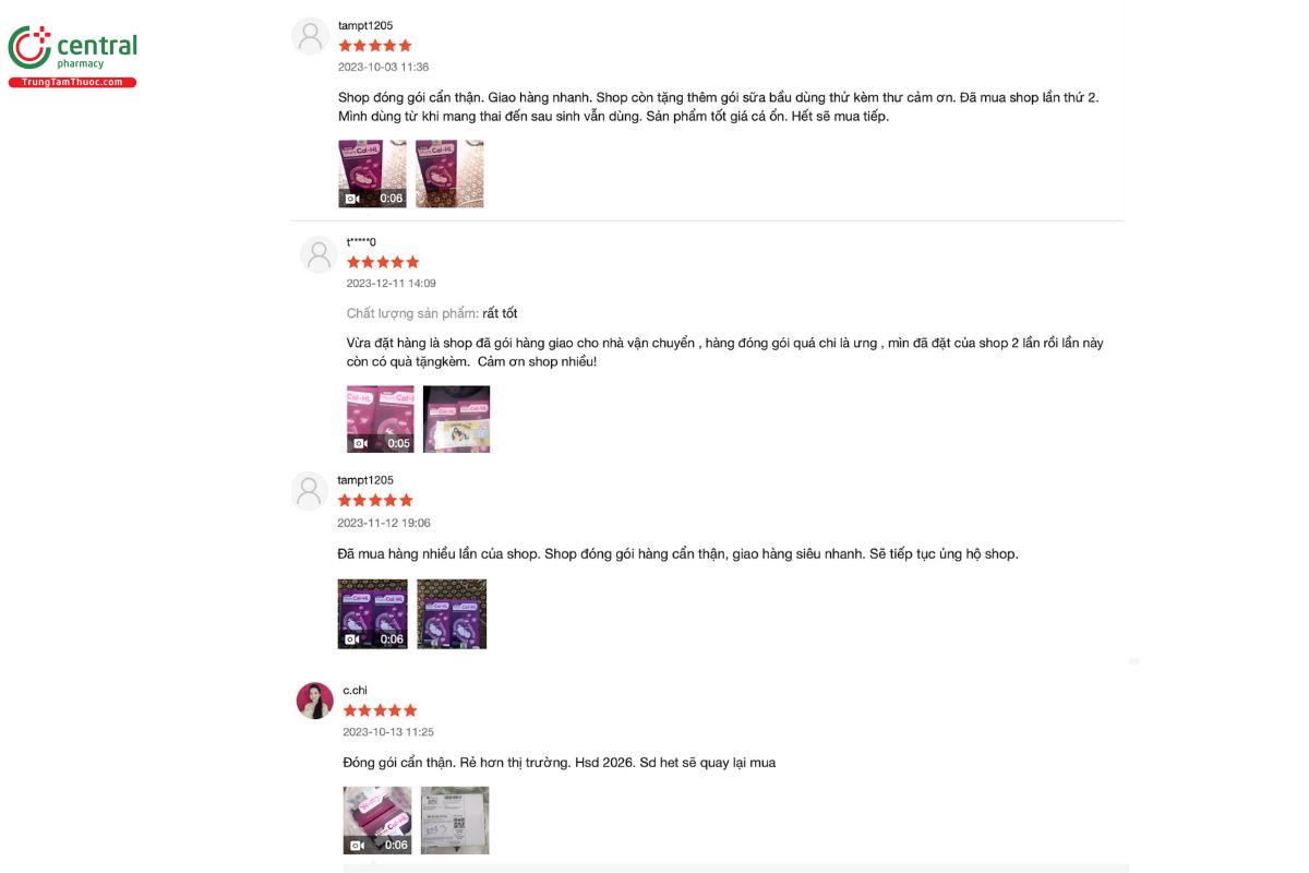 Cảm nhận, đánh giá của những người đã mua và sử dụng Nano Mum Cal-HL