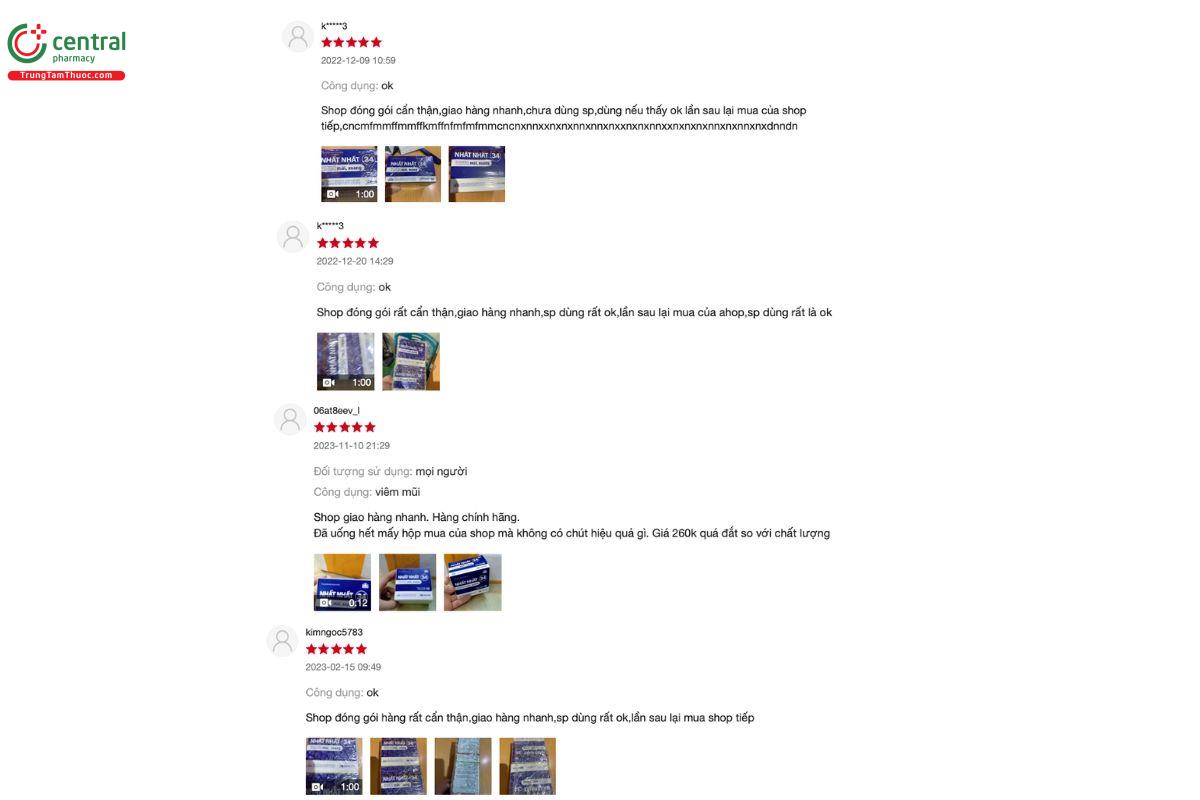 Đánh giá của những người đã sử dụng sản phẩm Nhất Nhất 34