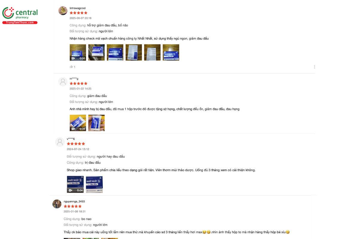 Cảm nhận của những người đã sử dụng Nhất Nhất 5