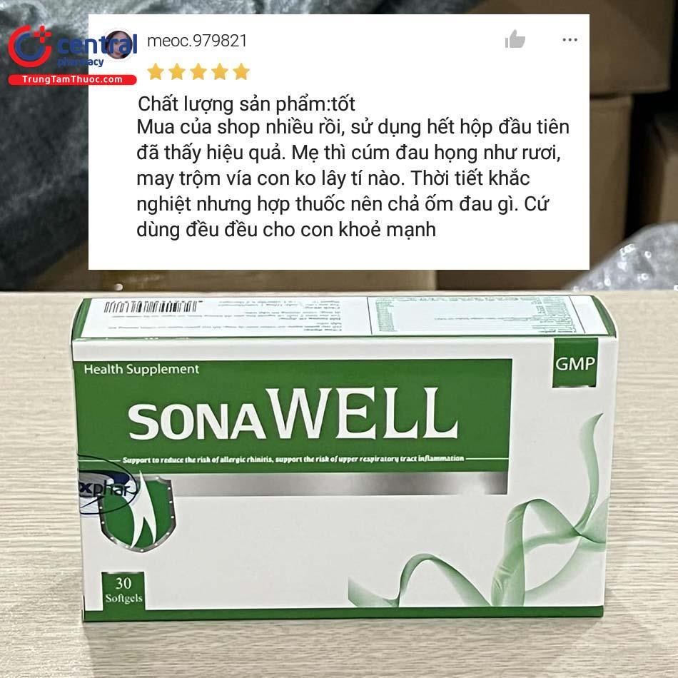 Review của khách hàng về sản phẩm SonaWell