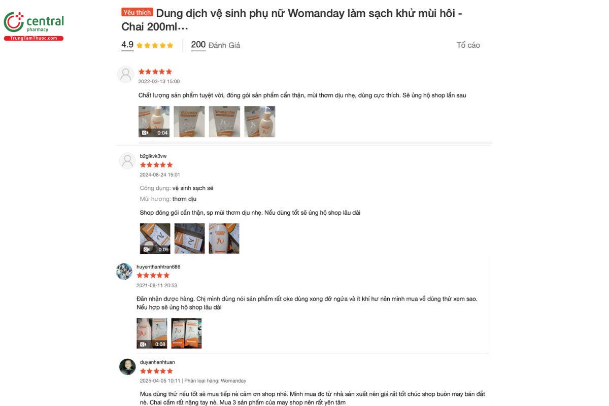 Review Dung Dịch Vệ Sinh Phụ Nữ Womanday