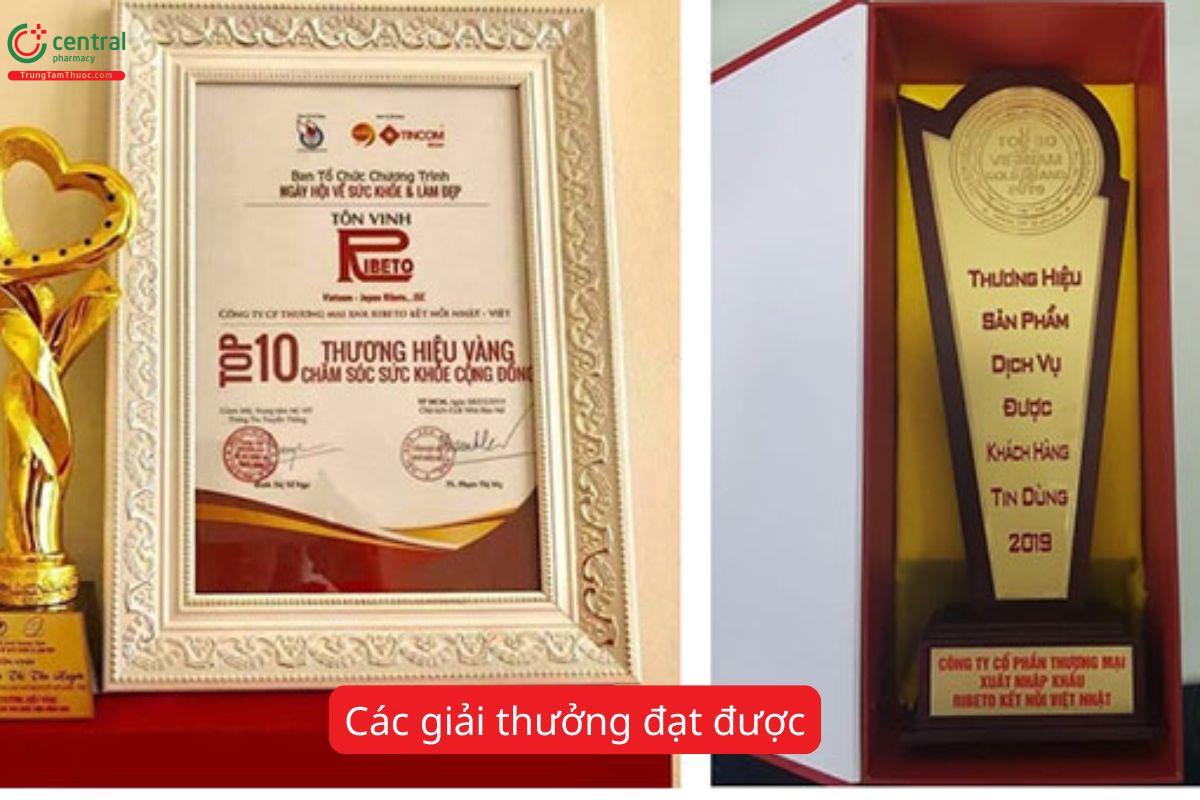 Các giải thưởng của Ribeto