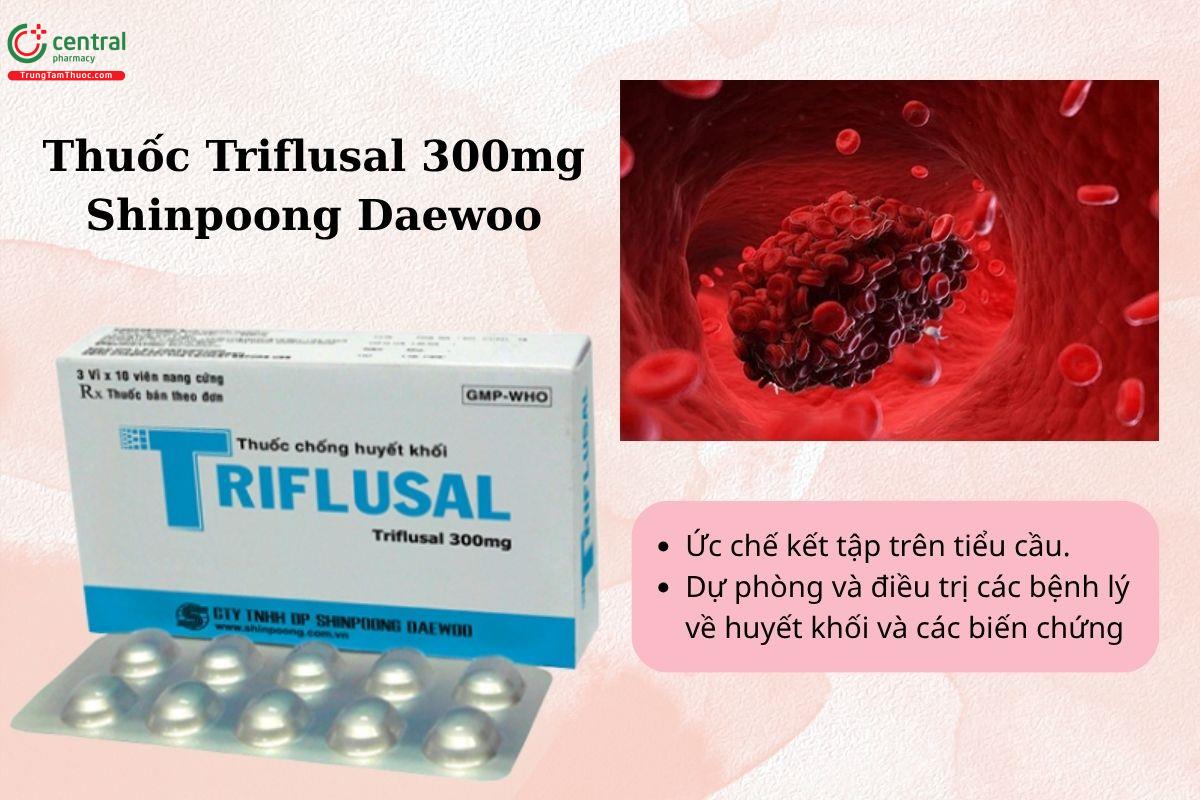 Chỉ định của thuốc Triflusal 300mg Shinpoong Daewoo