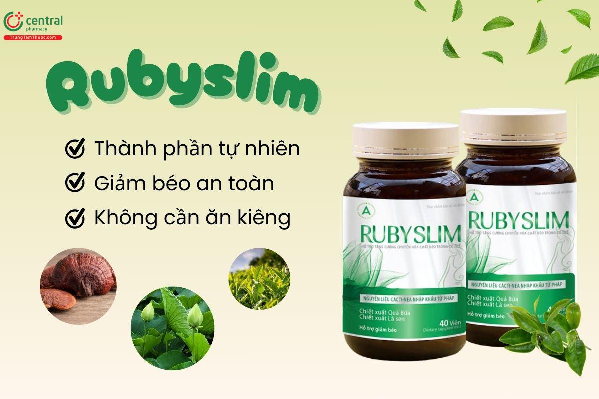 Rubyslim tăng cường chuyển hóa chất béo, hỗ trợ giảm cân cho người béo phì