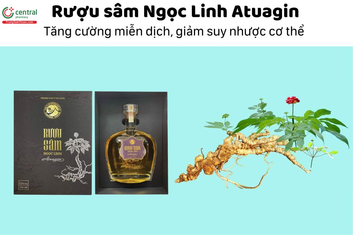 Rượu sâm Ngọc Linh Atuagin - Tăng cường miễn dịch, giảm suy nhược