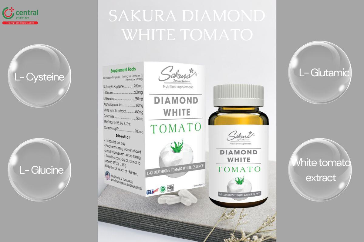 Thành phần viên uống Sakura Diamond White Tomato