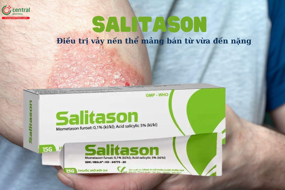 Thuốc bôi da Salitason - Điều trị vảy nến thể mảng bám vừa và nặng