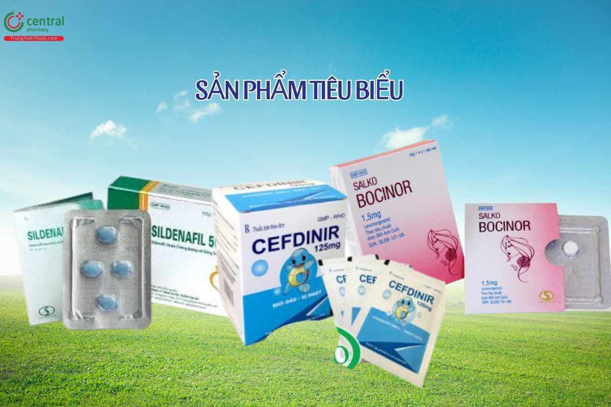 Một số sản phẩm của Công ty TNHH Dược phẩm Salko