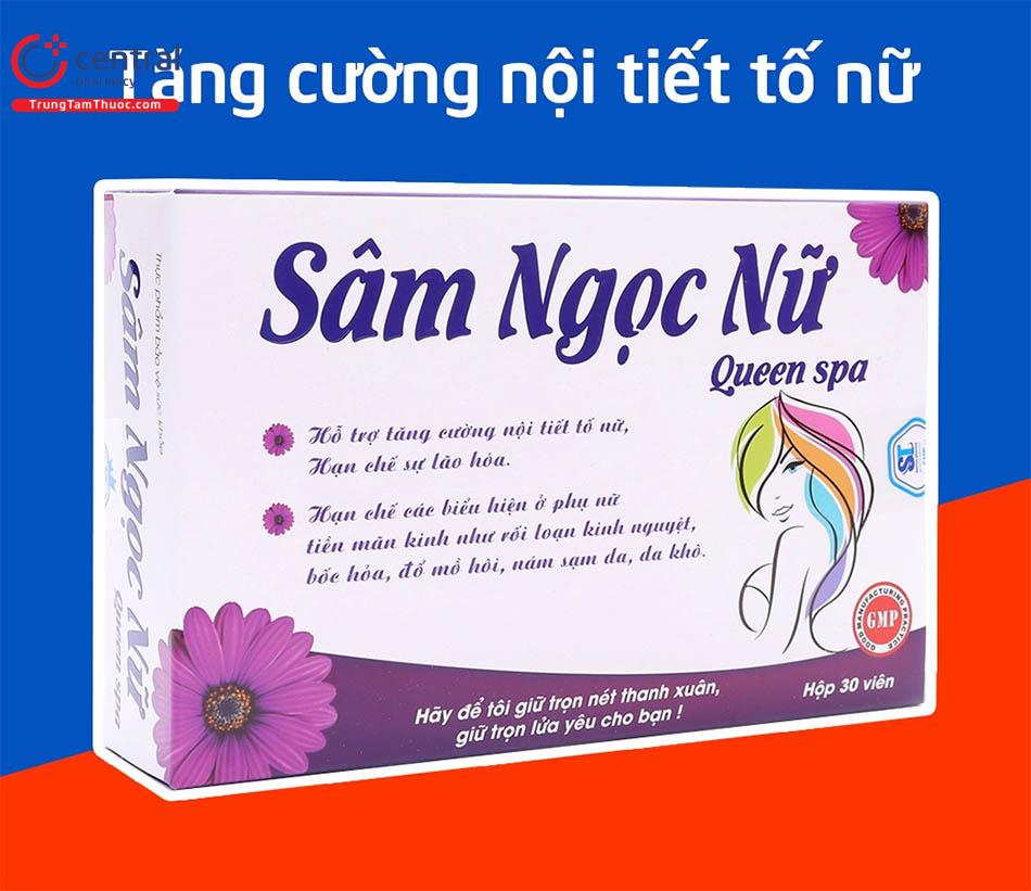 Sâm Ngọc Nữ Queen Spa giảm biểu hiện mãn kinh